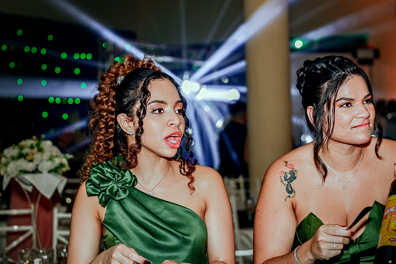 Momento emocionante de casamento